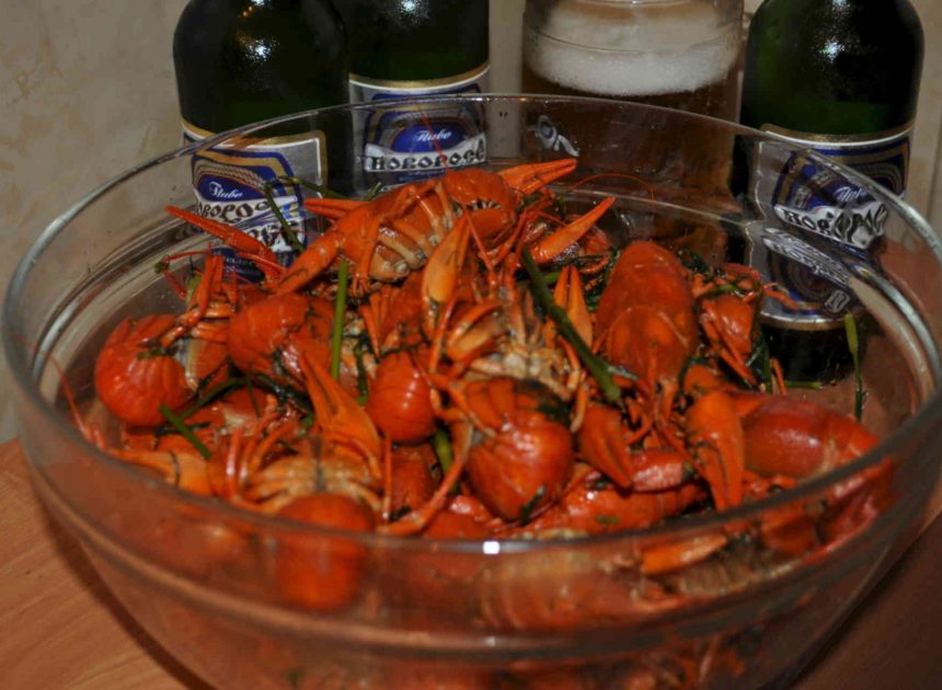 Как правильно варить раков в пиве и воде: пошаговый рецепт